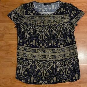 Vinmatto Women’s scoop Neck Short Sleeve Blouse